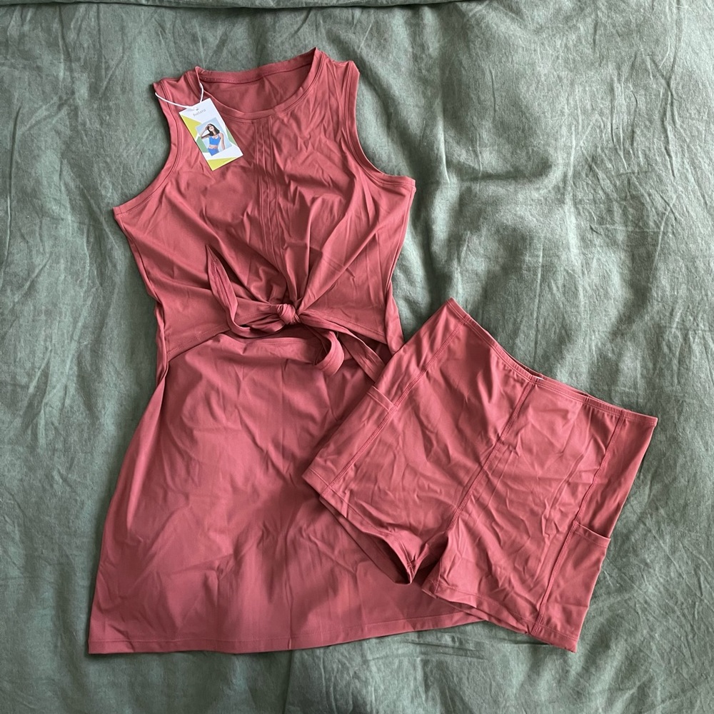 Halara Tie Up Dress w/ Shorts, XL